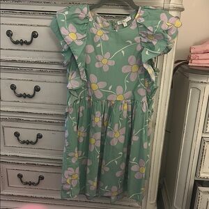 Floral Green Dress